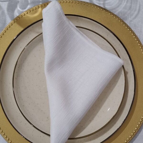 Guardanapo Tramado Branco 40x40cm